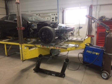 Replacing the aluminum front frame on a 2016 Corvette